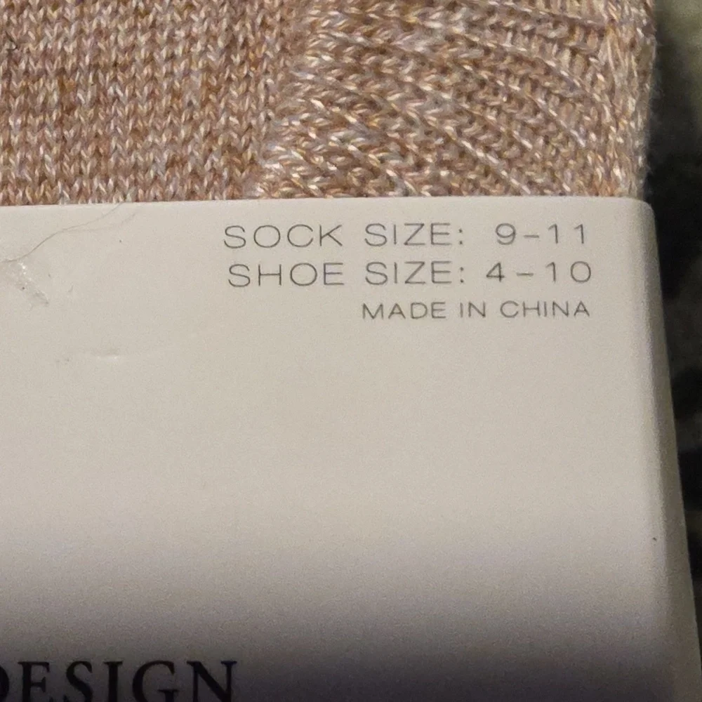 New Laundry by Design Beige Sneaker Liners - 10 Pack Sock Sz 9-11